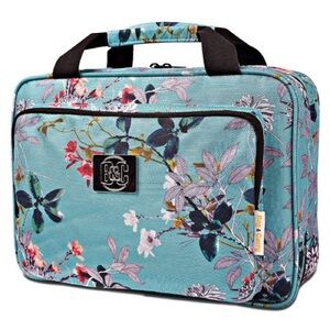 *NEW* Bang & Carson Hanging Travel Toiletry Storage Bag Light Pink Floral
